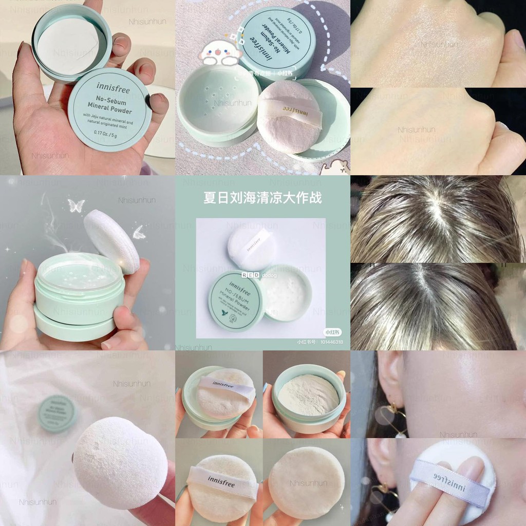 PHẤN PHỦ #INNISFREE #NOSEBUM #MOISTURE #POWDER