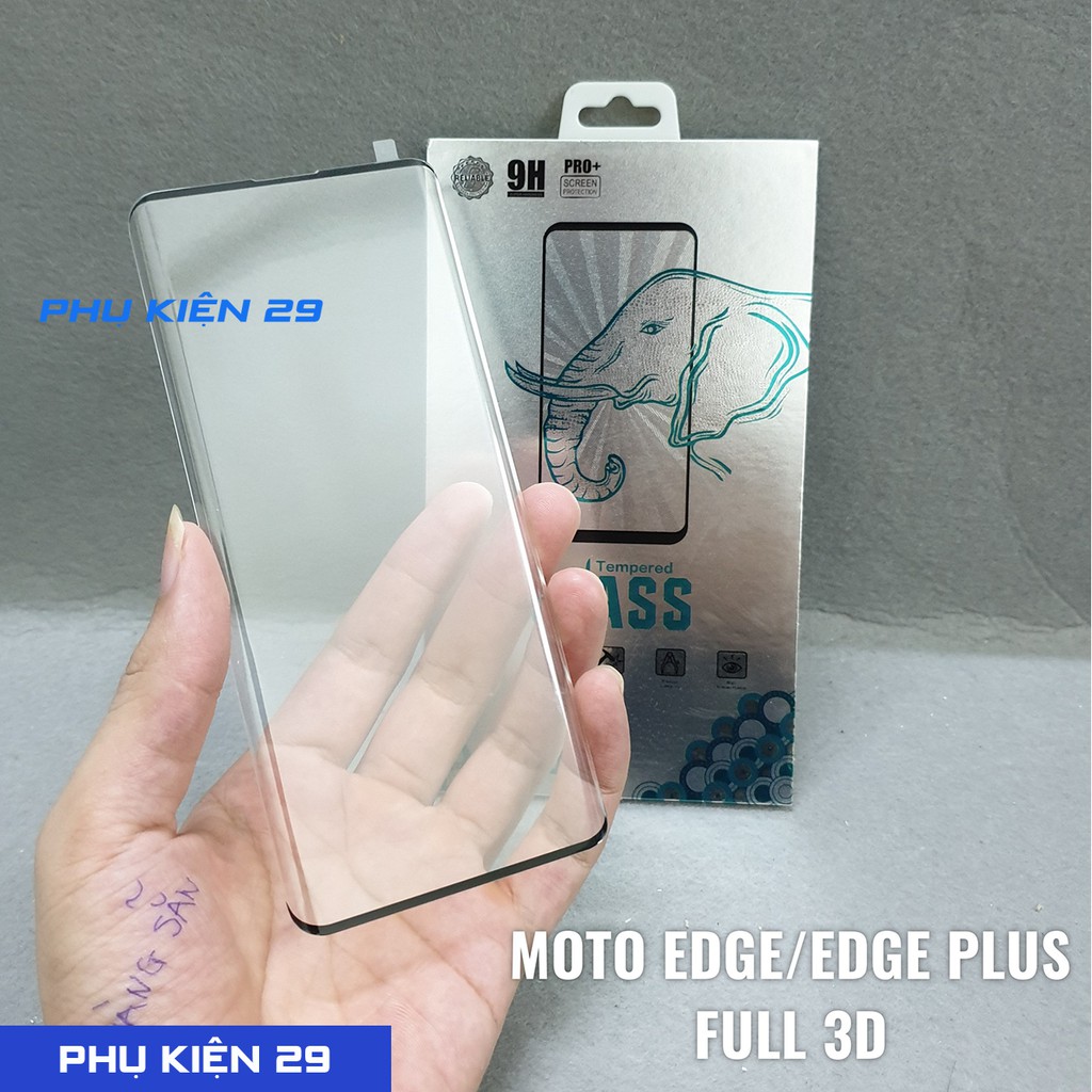 [Motorola Edge/ Edge Plus/ Edge+/ 2020] Dán kính cường lực FULL viền cong 3D Glass Pro +9H