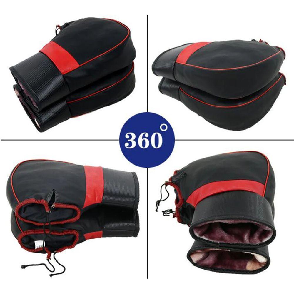 1 Đôi Găng Tay Da PU Dày Chắn Gió Giữ Ấm Khi Lái Xe Mô Tô NICKOLAS