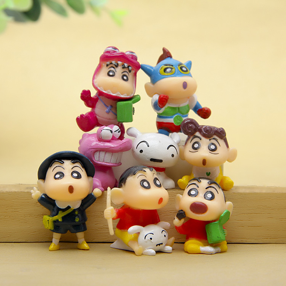 Set 8 Mô Hình Nhân Vật Hoạt Hình Shin-Chan Đáng Yêu