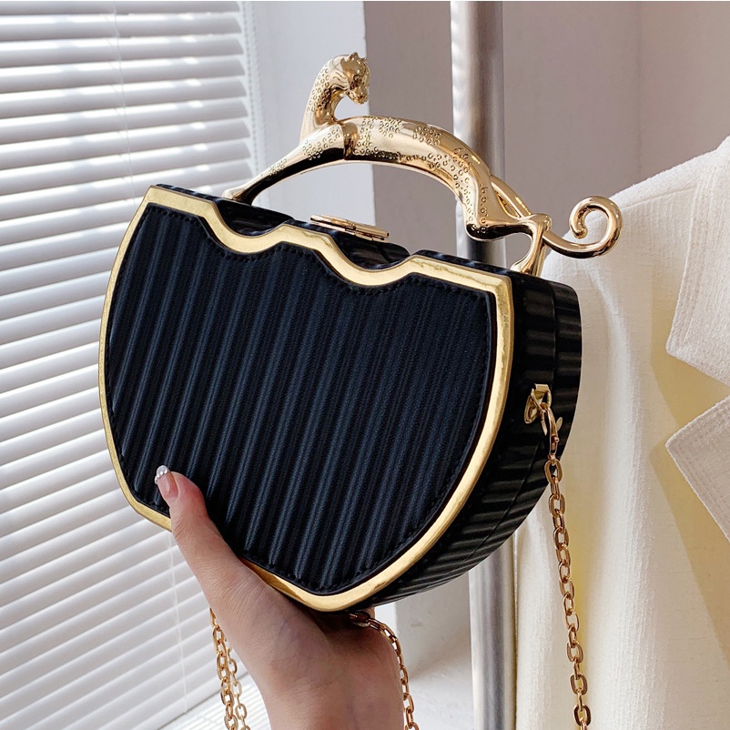 Túi Đeo JASMIN NOIR Chéo In Họa Tiết Kẻ Sọc Xinh Xắn Thời Trang Cho Nữ