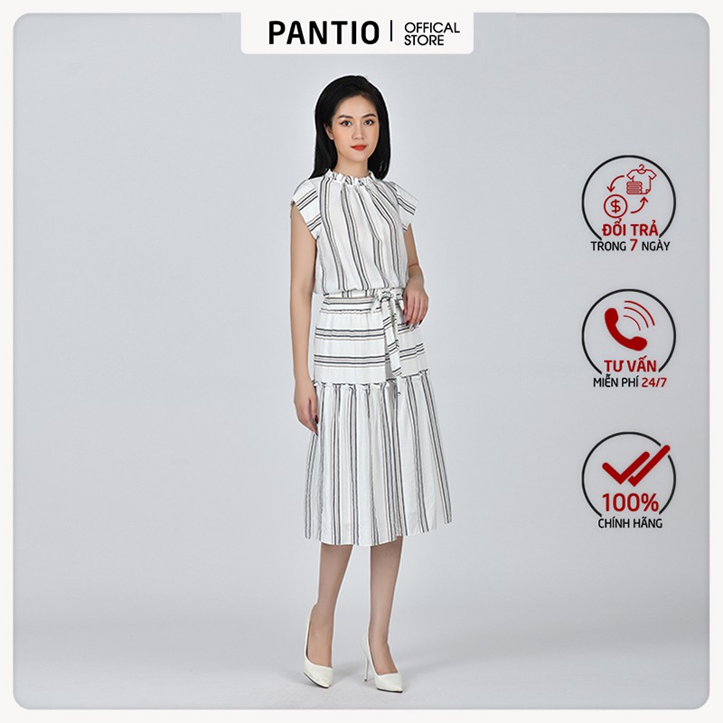 Chân váy dài vải thô đũi dáng xòe BJD32407 - PANTIO