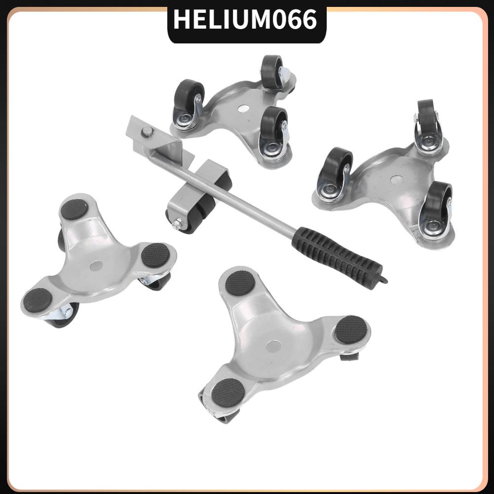 5 CÁI bánh xe di chuyển đồ nội thất Thang nâng tam giác có bánh xe nhỏ cho hàng hóa nặng trong nhà Helium066