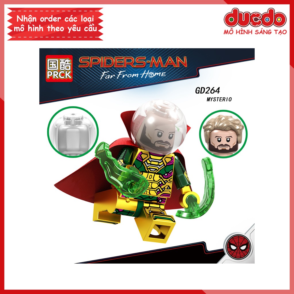 Minifigures các nhân vật Spider Man người nhện xa nhà - Đồ chơi Lắp ghép Xếp hình Mini Iron Man Mô hình GD 262-267 LeLe