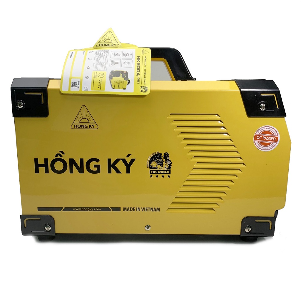 Máy hàn điện tử, may han hong ky, hàn que - Máy hàn que IGBT Inverter Hồng Ký HK 200A, hàn que 4.0mm liên tục