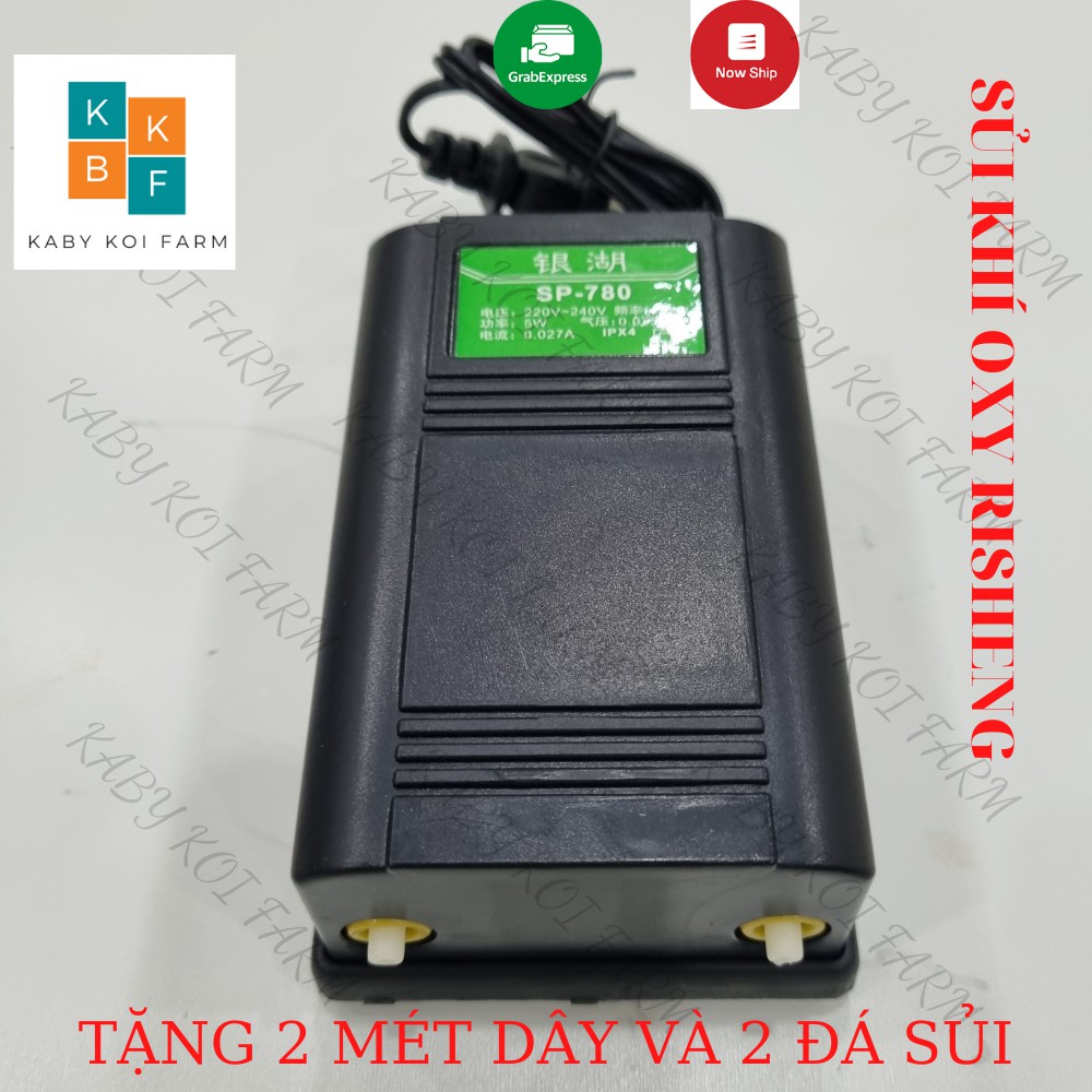 Máy sủi oxy mini 2 vòi SOBO SB-348A (5W - 8L/PHÚT)