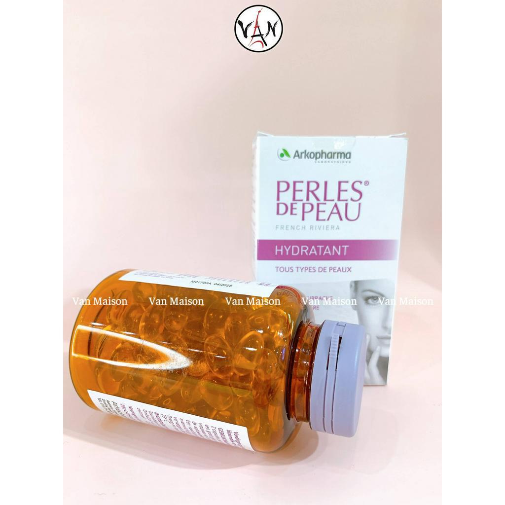 Viên uống đẹp da hoa anh thảo và lưu ly arkopharma perles de peau hydratant 200 viên