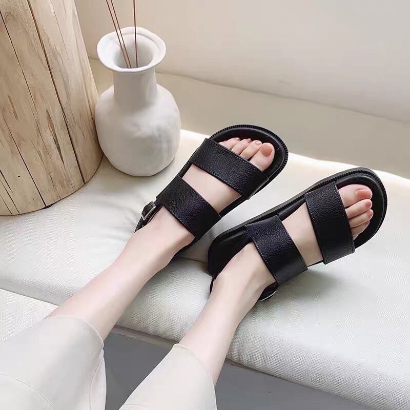 Sandal Nữ, dép 2 quai ngang nữ quai hậu đi học QH201