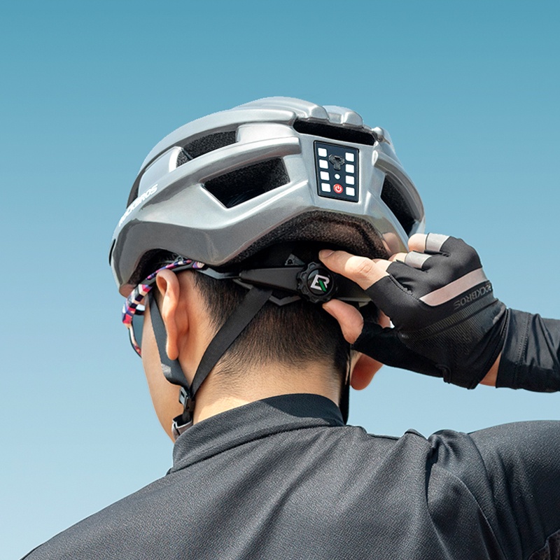 Mũ Bảo Hiểm Xe Đạp ROCKBROS Có Đèn LED Thông Minh EPS + PC