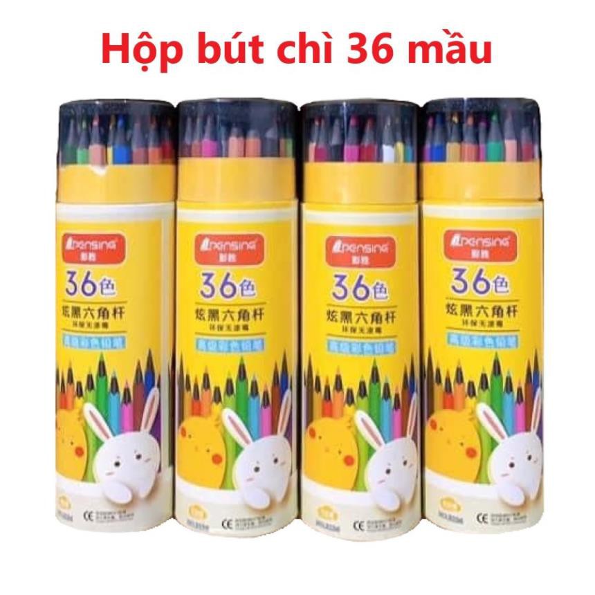 Hộp 36 Bút chì mầu PENSING - Giúp bé thỏa sức sáng tạo tô vẽ với 36 mầu - NPP HS Shop