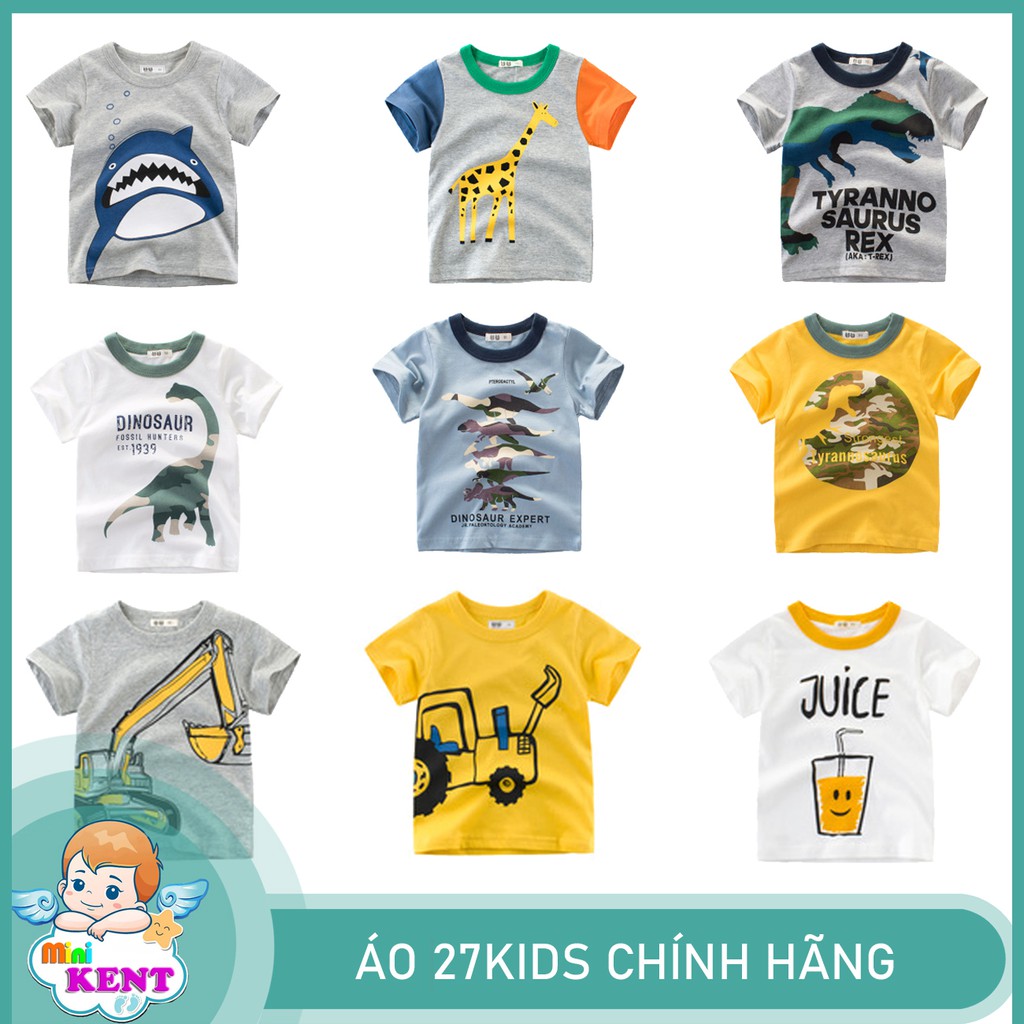 Áo cotton ngắn tay 27KID cho bé hàng Quảng Châu