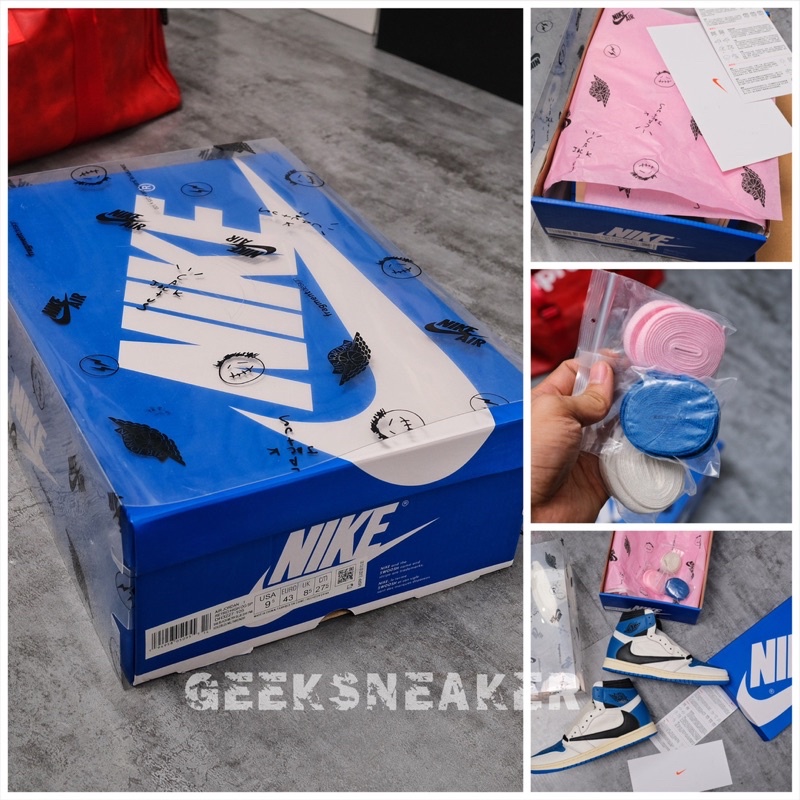 [GeekSneaker] Hot Deal - Giày Jordan 1 High x Travis Scott x Fragment (Cao Cổ)