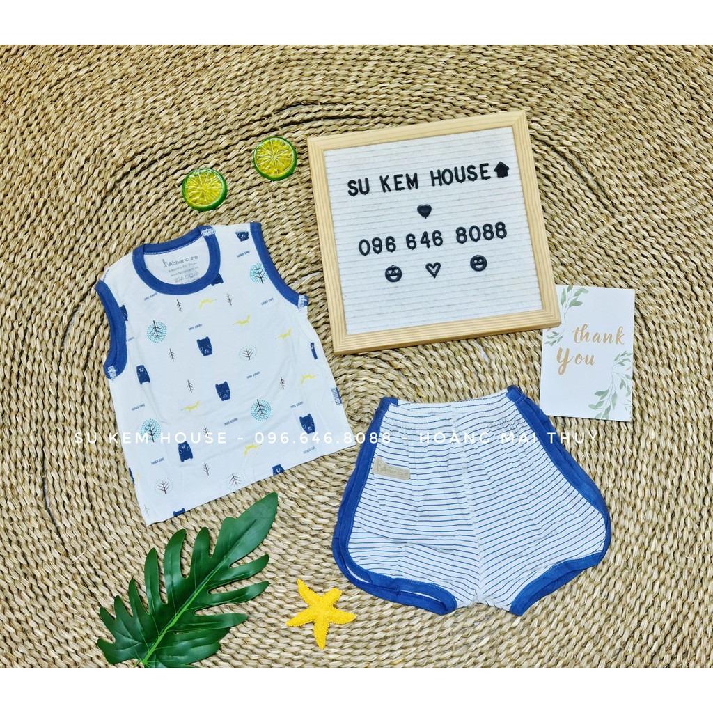 Bộ Quần Áo Ba lỗ Raglan họa tiết FatherCare FC789