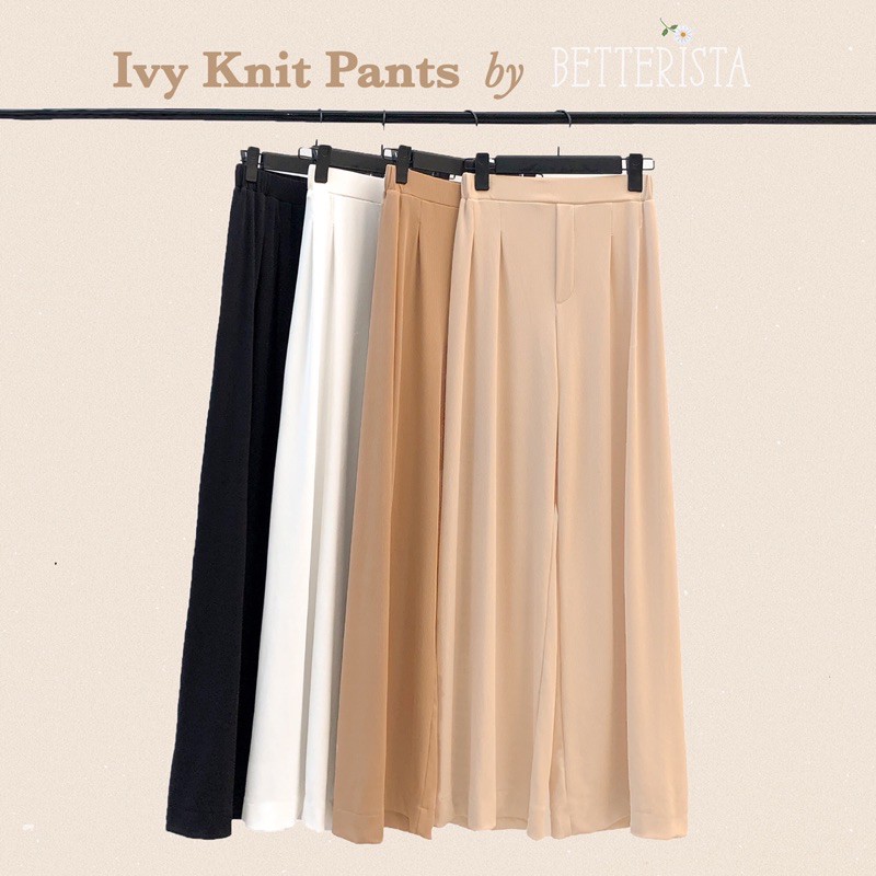 Ivy Knit Pants - quần thun dáng rộng