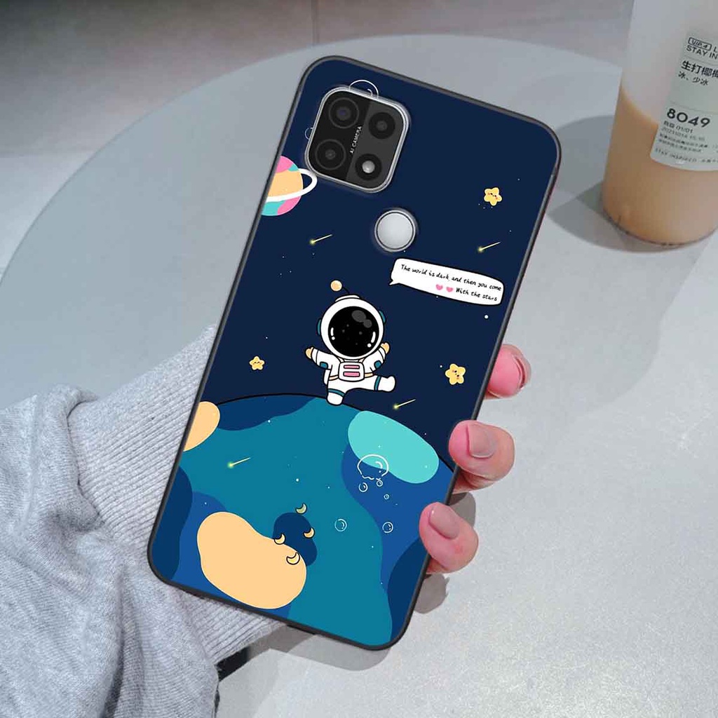 Ốp Oppo A15 / A15s in hình vũ trụ, phi hành gia bầu trời cute dễ thương