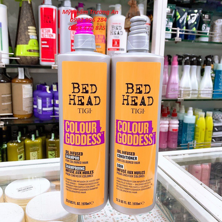 Cặp Dầu Gội Xả TIGI BED HEAD 970ml Cho Tóc Làm Hóa Chất Uốn Ép Giữ Màu Nhuộm