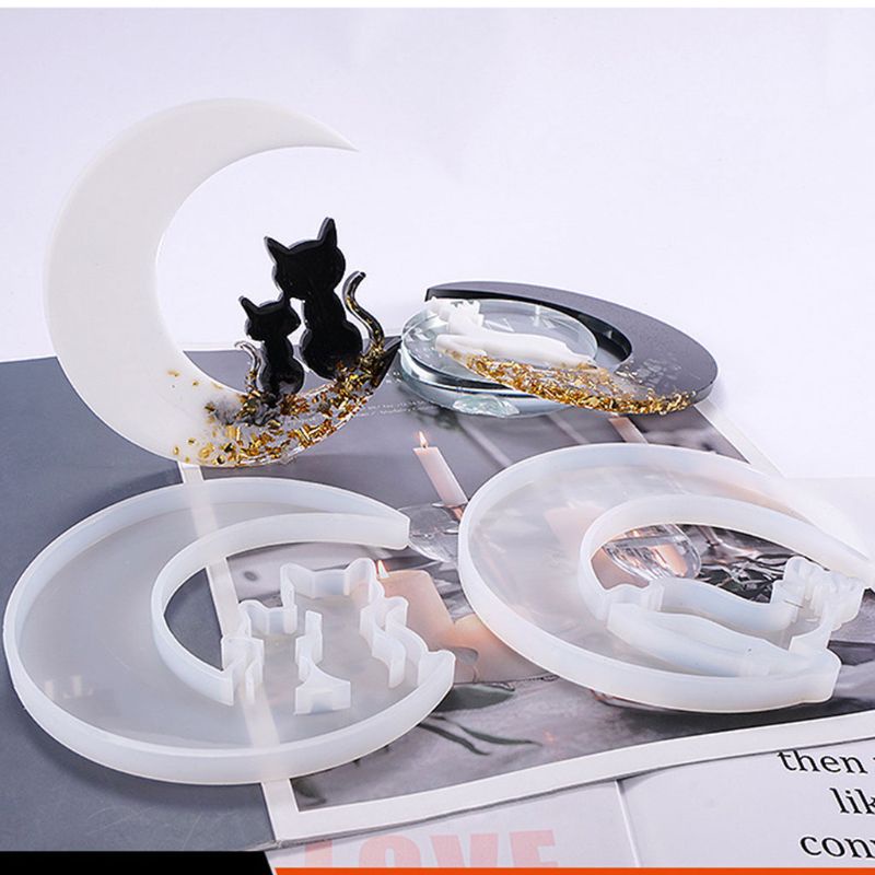 Khuôn Làm Mặt Trăng / Mặt Trời Thủ Công Bằng Nhựa Resin UV