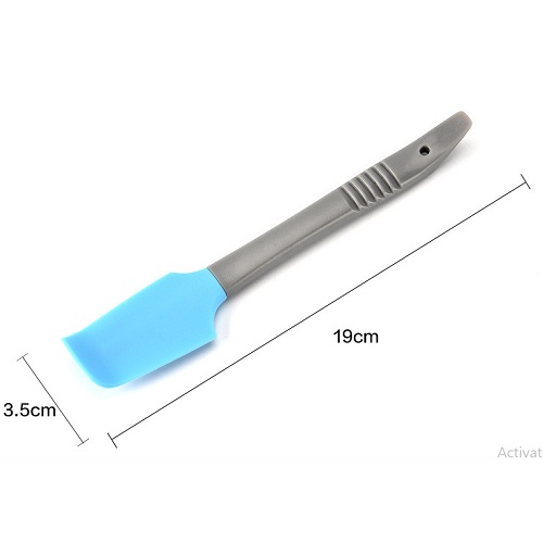 CÂY VÉT BỘT SPATULA SILICON (LƯỠI CONG)