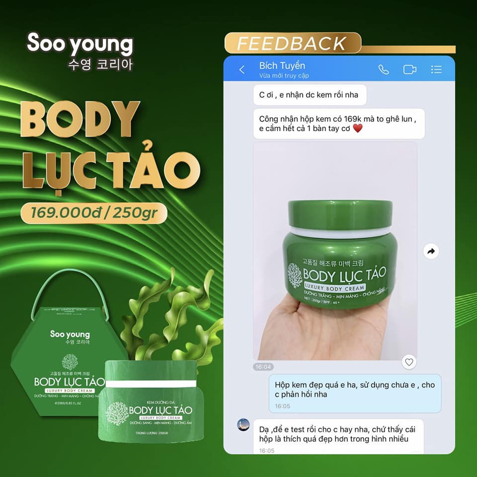 BODY LỤC TẢO SOO YOUNG