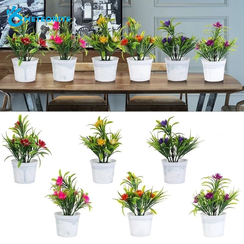 Chậu Hoa Sen Nhân Tạo Bằng Nhựa Trang Trí Nhà Cửa/Sân Vườn