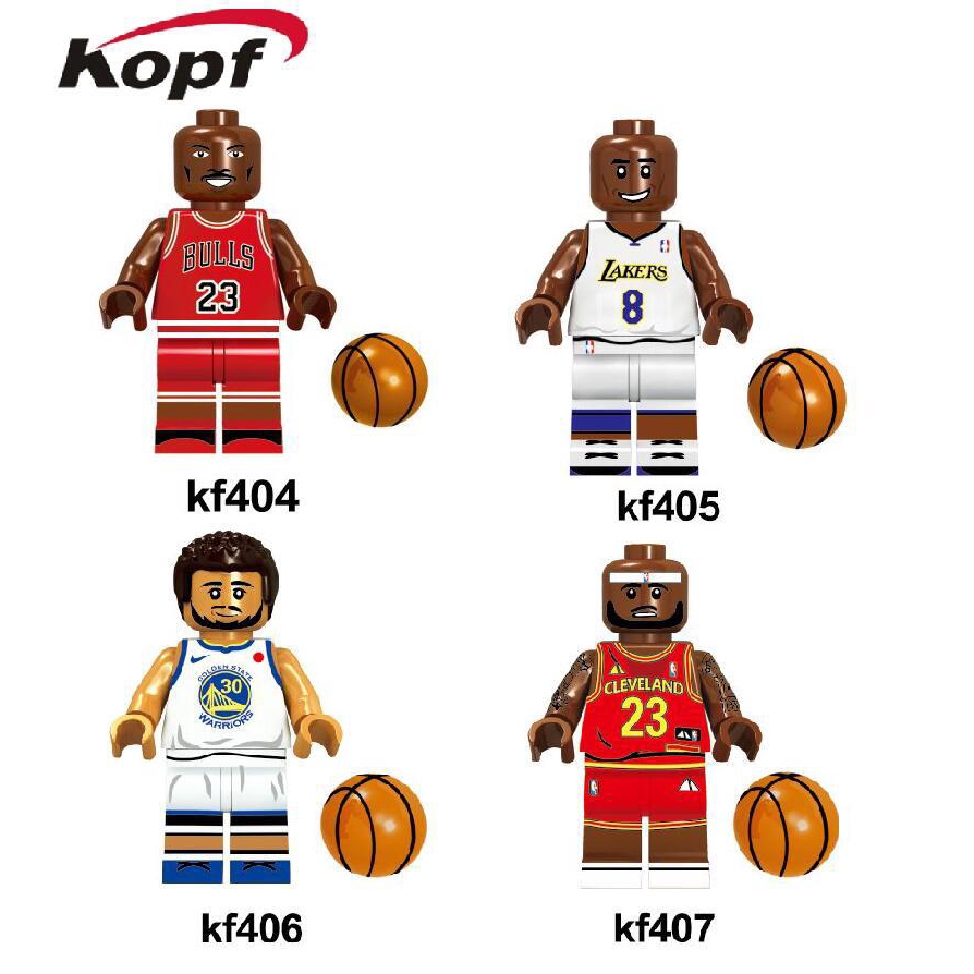 NBA Mô Hình Đồ Chơi Lego Hình Cầu Thủ Bóng Rổ Kobe Bryant