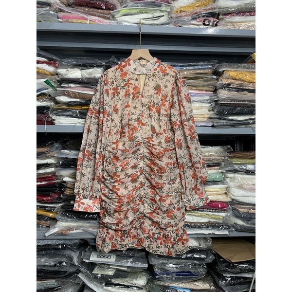 VÁY HOA DÚM CHẤT ĐẸP MS24019