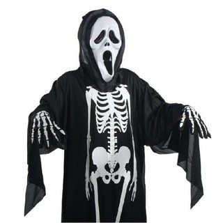 Trang phục hóa trang Halloween. Áo bộ xương, mặt nạ, bao tay-Z988 _hàng bao đẹp