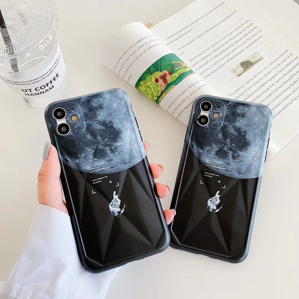 Soft Plastic Phone Case Cool INS Astronaut suitable for iPhone11 PRO MAX 6/6s 7/8plus SE2 X/XS XR XSMAX #HG2416