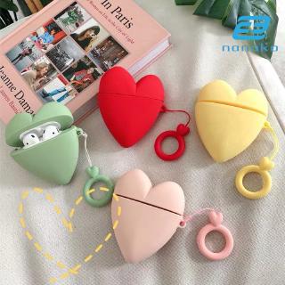 TWS case12 inpods case12 ipods case earphone caseCase Airpods Pure color love Hard Cover For airpod Pro