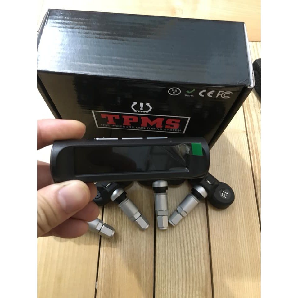 Cảm biến áp suất lốp TPMS van trong màn hình taplo năng lượng mặt trời
