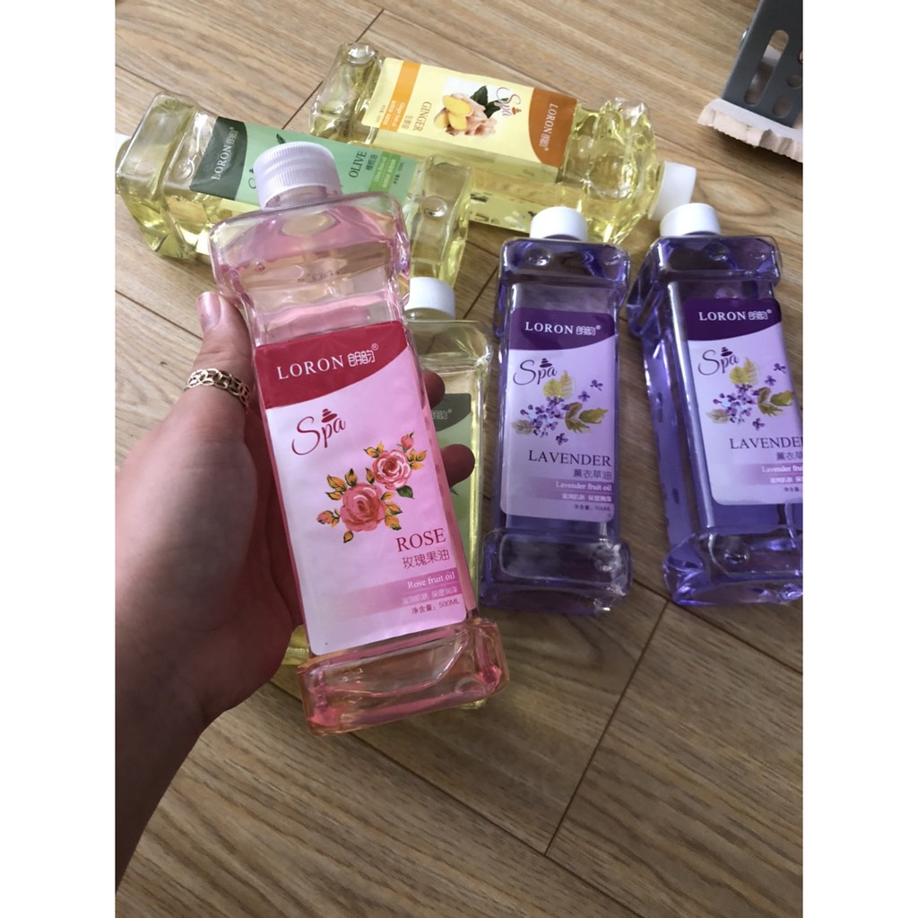 Dầu Massage 500ml Hoa Hồng ( siêu trơn)