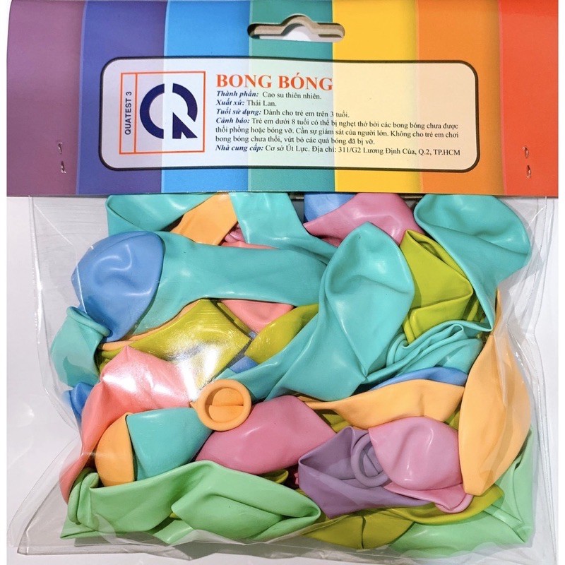 bong bóng tròn size nhỏ 6inch dày dặn đủ màu
