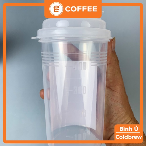 Bình ngâm Ủ cà phê cold brew 500ml có nắp đậy chống bay mùi cà phê và giữ hương vị cafe cực tốt từ Lifeup E COFFEE