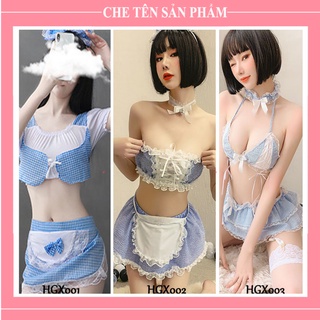 Đồ Ngủ Cosplay Hầu Gái HÀNG CAO CẤP - HGX001 HGX002 HGX003 - Váy Ngủ Sexy Cosplay Cô Giúp Việc Gợi Cảm  - QUIN BEE