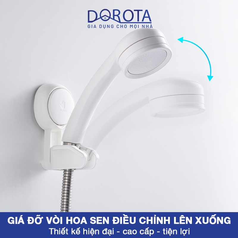 Giá đỡ vòi hoa sen cao cấp DOROTA chống nước độ bền cao dùng cho nhà tắm móc treo vòi xịt nhà vệ sinh chống nước AW619