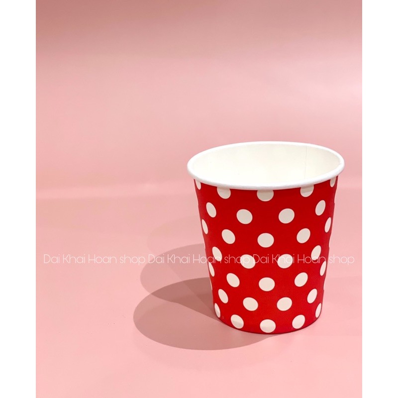 50 Ly Giấy in hình họa tiết dễ thương 7oz – 210ml cho quán cà phê | Ly giấy cafe | Ly giấy cà phê | Cốc giấy.