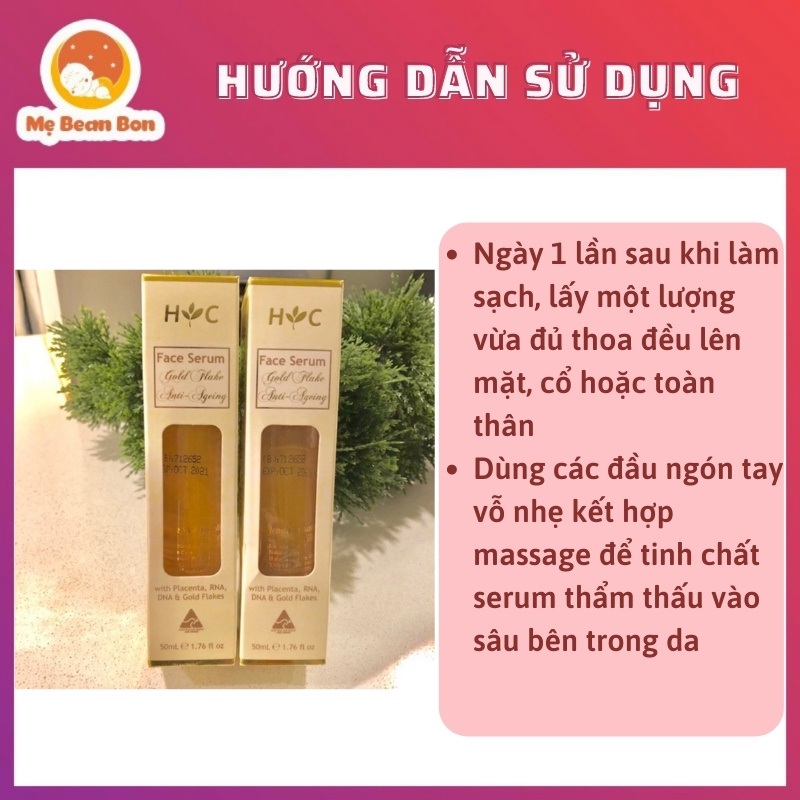 Serum dưỡng da Healthy Care Anti Ageing Gold Flake Face (50ml), Úc