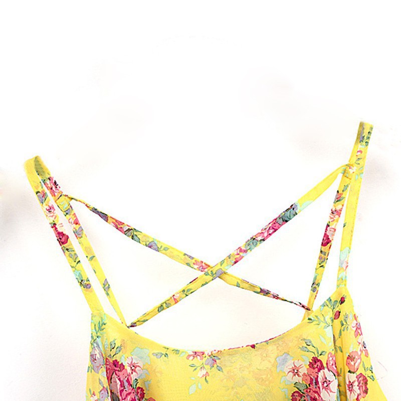 Áo in hoa không tay thời trang gợi cảm cho nữ | BigBuy360 - bigbuy360.vn