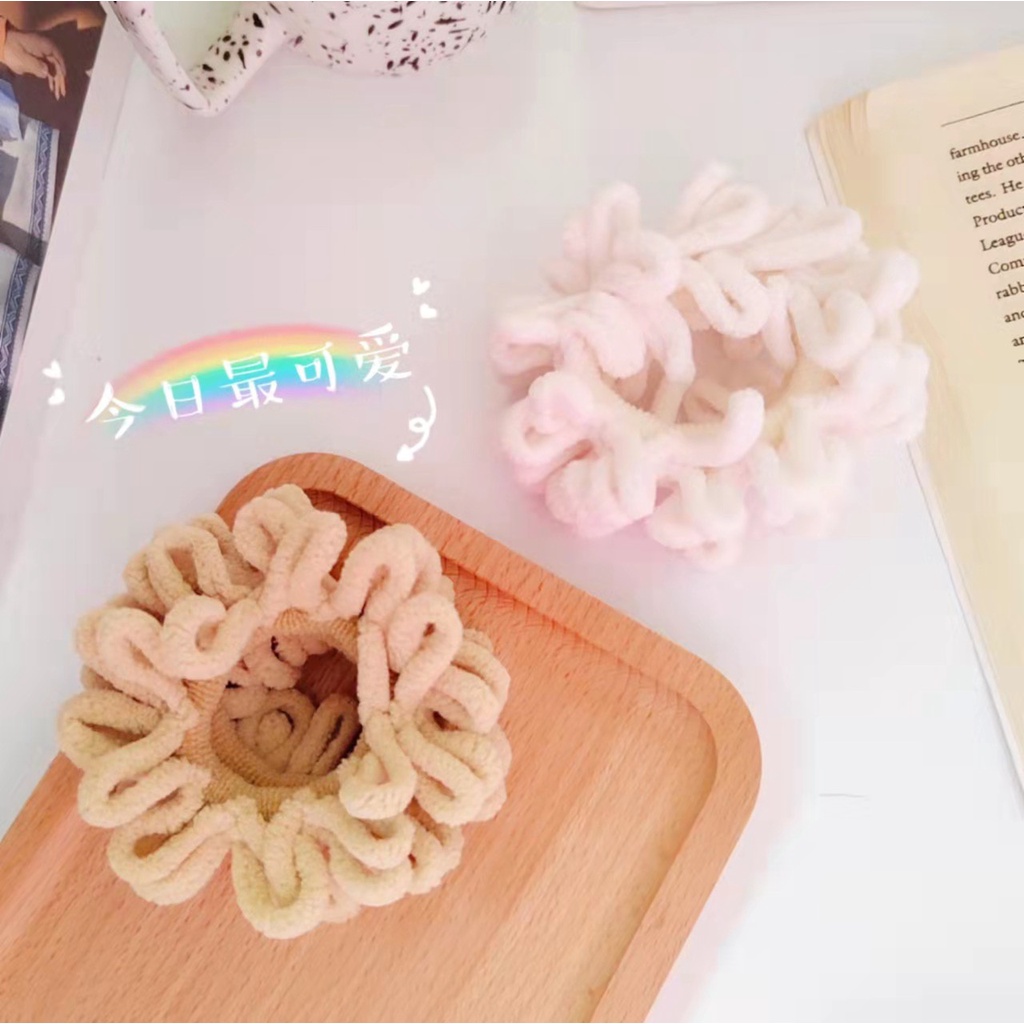 DÂY BUỘC TÓC CAO SU NYLON BỌC NHUNG PHONG CÁCH HÀN QUỐC ĐỘC ĐÁO