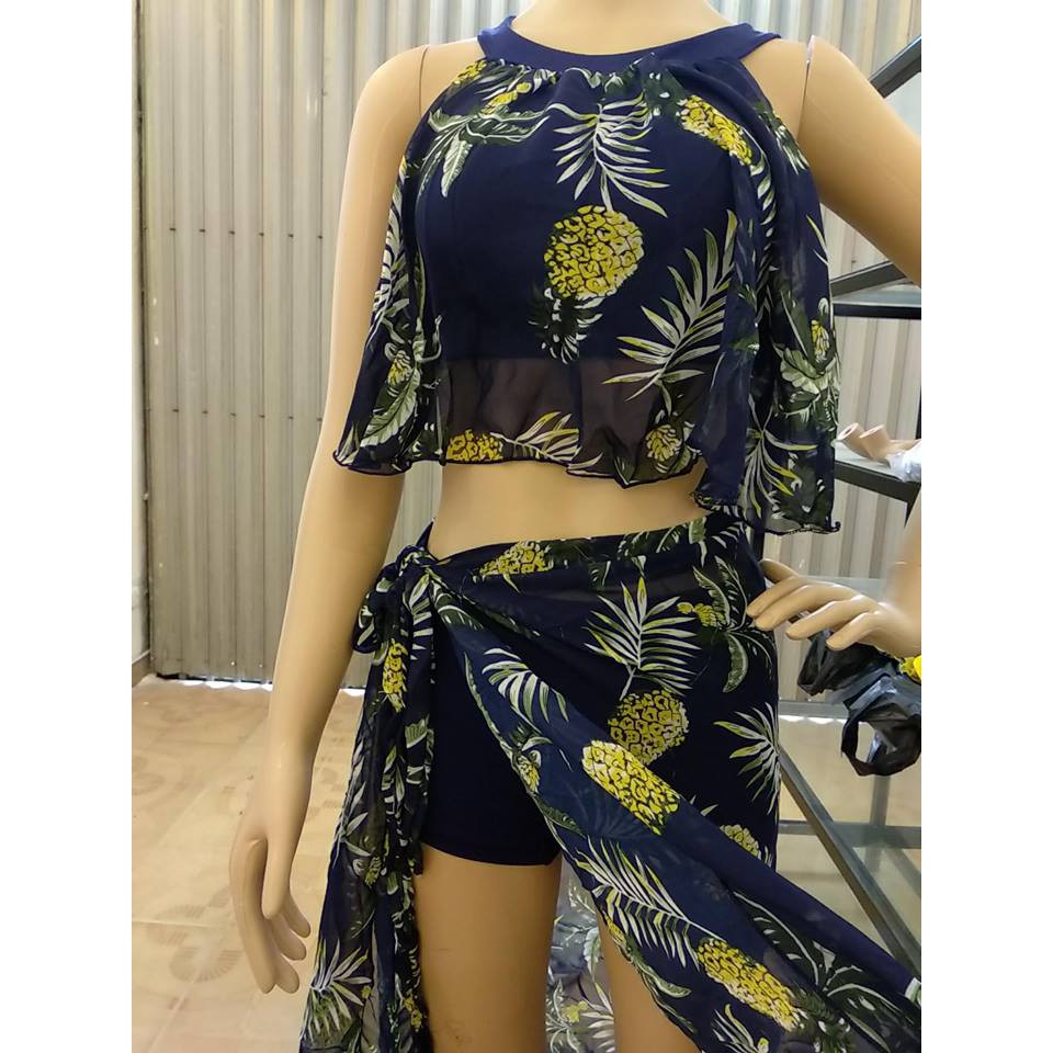 Combo 2 bikini đi biển trắng sọc | BigBuy360 - bigbuy360.vn