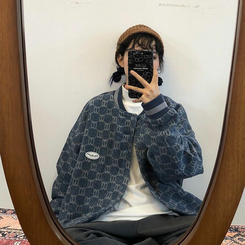 Áo Bomber chất dạ trần bông ấm Unisex