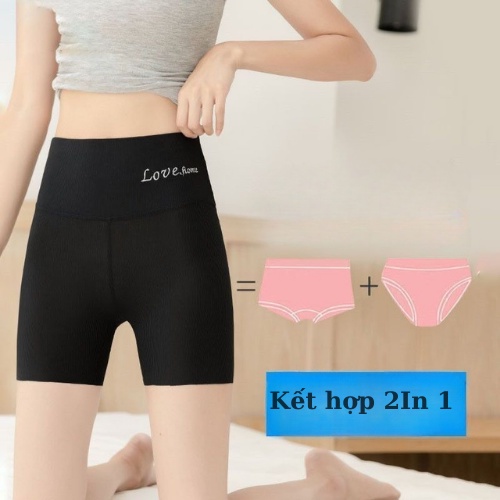 Quần Legging Đùi Nữ Cạp Cao Nâng Mông Co Giãn 4Chiều Lửng Ngố Đồ Mặc Dáng Ôm Bó Lưng Thun Tập Gym Yoga Elyfashion1