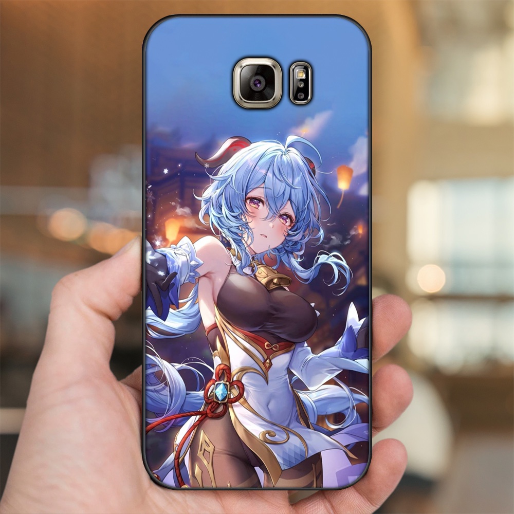Ốp lưng Samsung Note 5 viền đen in hình Ganyu Genshin Impact