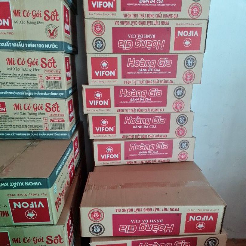 Bánh đa cua Hoàng Gia 1 thùng 18 gói