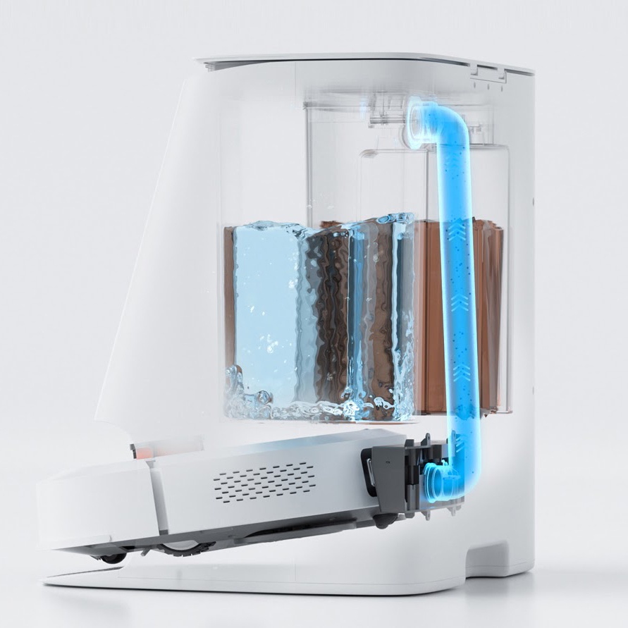 Robot Hút Bụi Lau Nhà XIAOMI ROIDMI EVA tự giặt giẻ và tự động đổ rác - SẤY KHĂN, bản quốc tế
