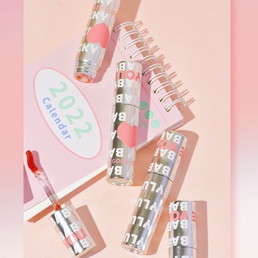 Son kem bóng trái tim Gogo Tales mềm môi Lucky Baby Pink Rippling Water Gogotales Lip Gloss GT340 GOGO99 GT312 GOGO101