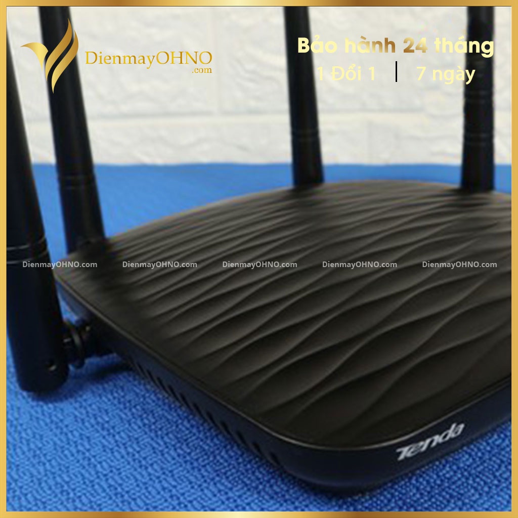 Bộ Thiết Bị Cục Phát WIFI TENDA AC5 4 Râu Xuyên Tường Router WIFI 5Ghz Moden Modern Moderm Modem Wifi 5G 2 Băng Tần