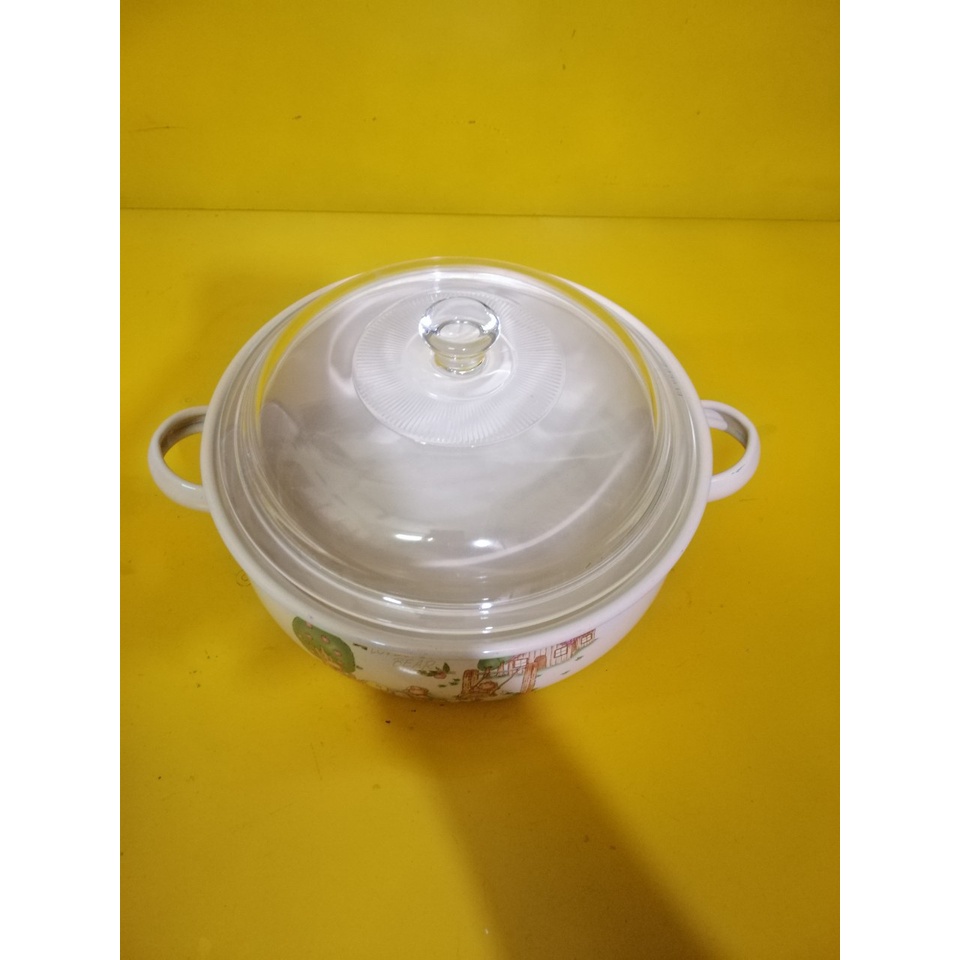 Nồi men nội địa Nhật, size 23cm, cao 8cm (mã 736), Dùng được bếp từ