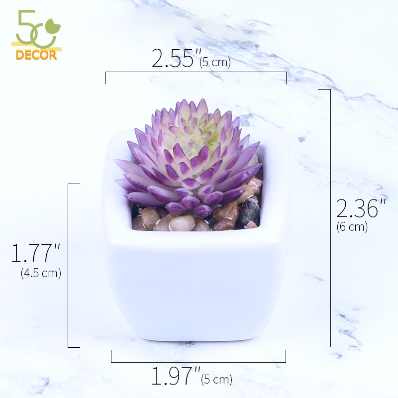 Mô hình hoa, cây cảnh mini trang trí để bàn, cây cảnh giả decor phòng làm việc, bàn học, quà tặng, quà lưu niệm độc đáo