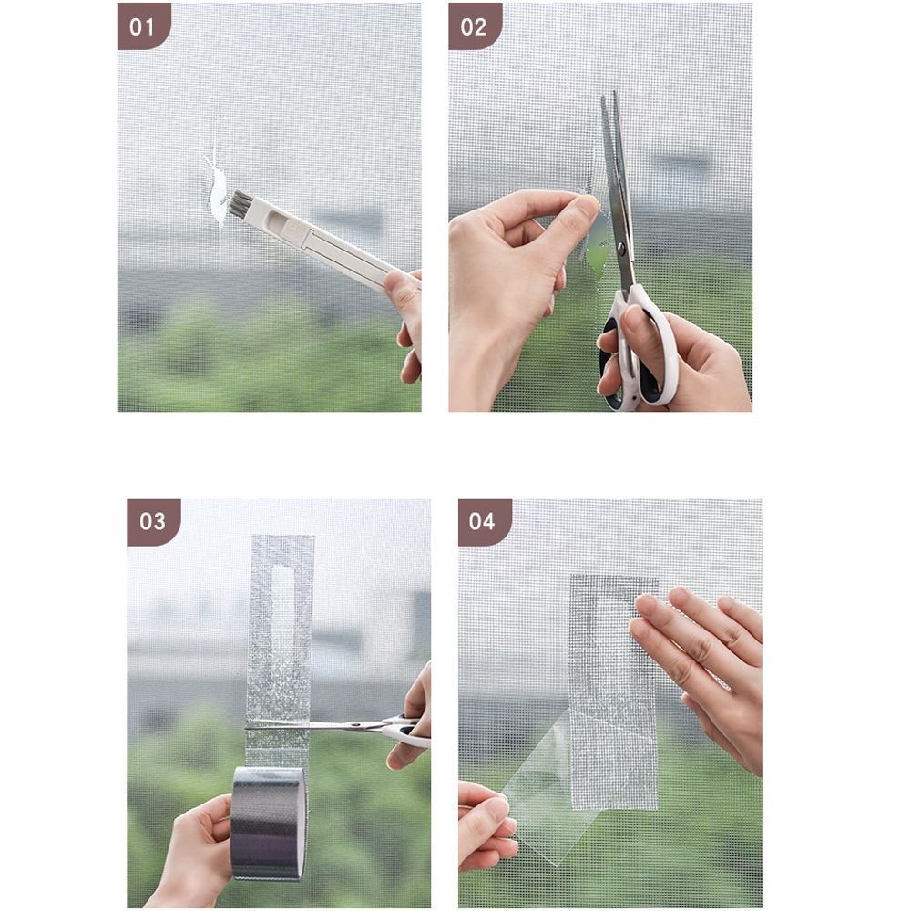 Cuộn băng keo lưới dán sửa chữa cửa sổ chống muỗi/côn trùng nhiều màu